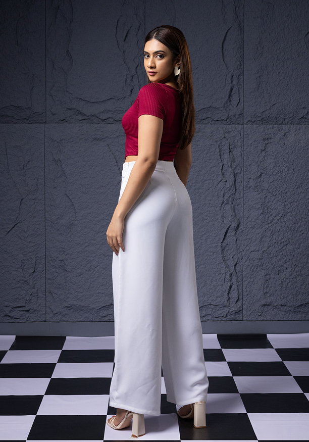KEA MAROON CROP TOP